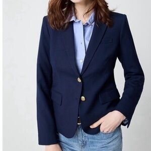 J.Crew Schoolboy Navy Blazer with Gold Buttons